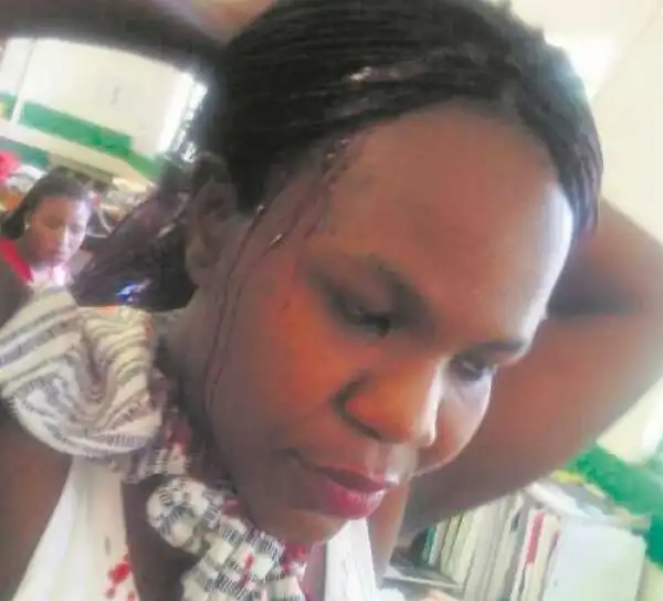 Omg! Female Teacher Beats Her Colleague Mercilessly in Front of Students Over a Disagreement (Photo)